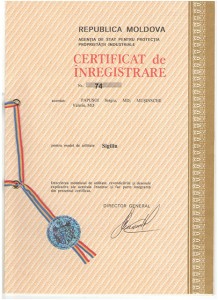 Certificat de Inregistrare